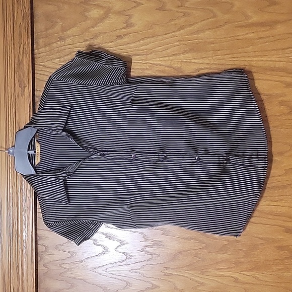 Annabelle slim fit button down short sleeve top | women's M - Picture 1 of 4